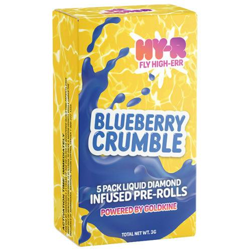 HY-R Blueberry Crumble Infused Pre-Roll 5 Pack 3g