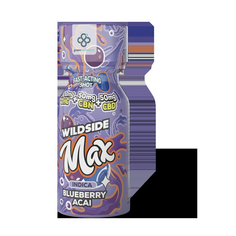 Blueberry Acai Wildside MAX 2:1:1 CBD|CBN Shot | 200mg (DOH)