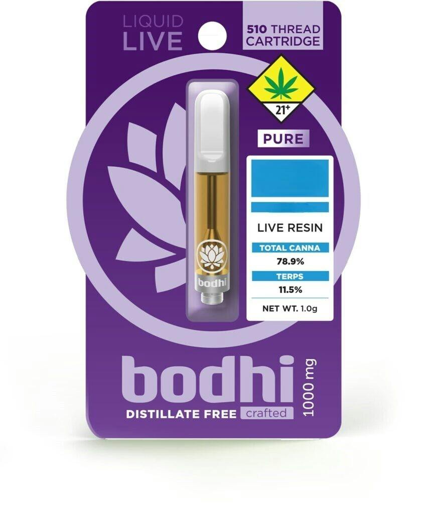Bodhi Brands | Rainbow Belts | Cartridge | Pure - Liquid Live Resin Diamonds | 1g | Hybrid (DOH)
