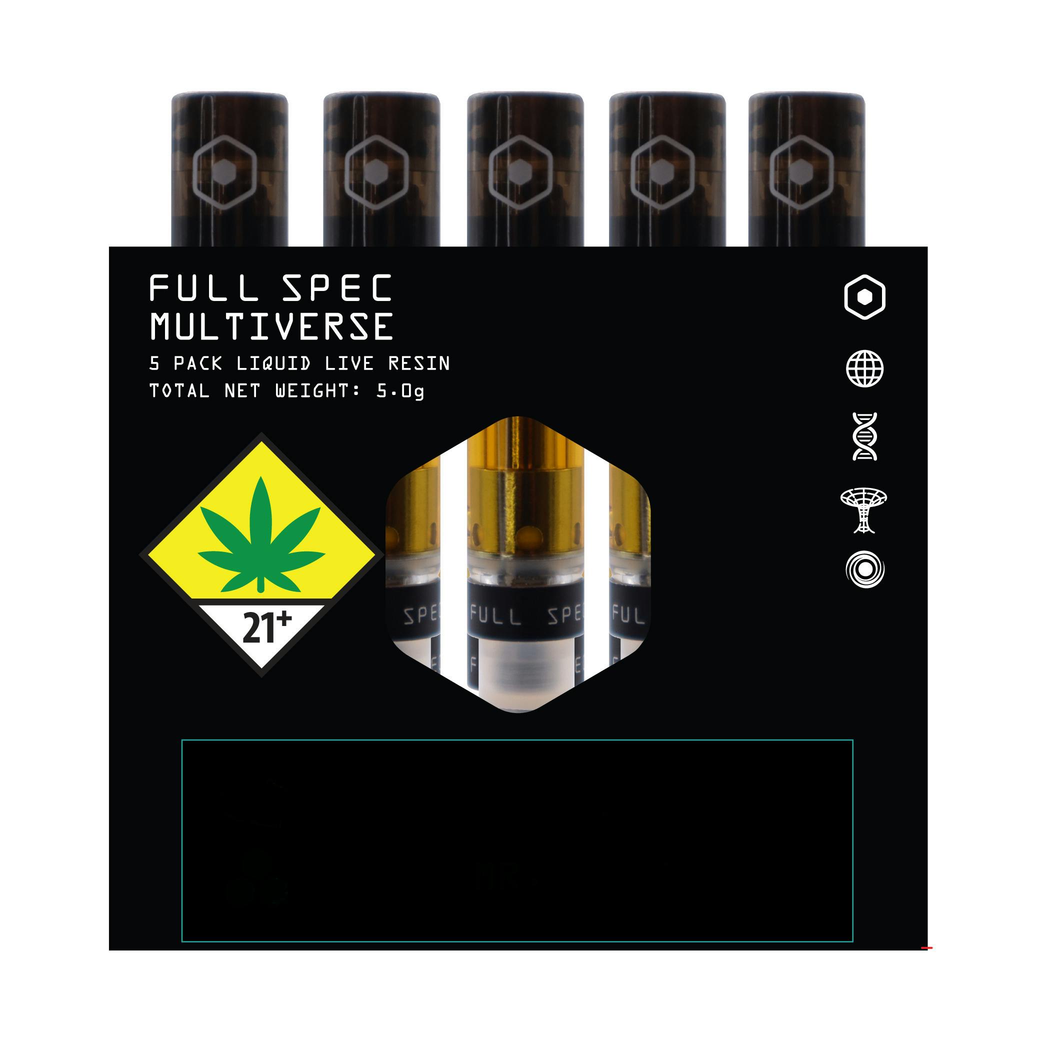 (S) AK-47 X (I) Mr. Nice - Cadet Multiverse Liquid Live Resin 5 Pack
