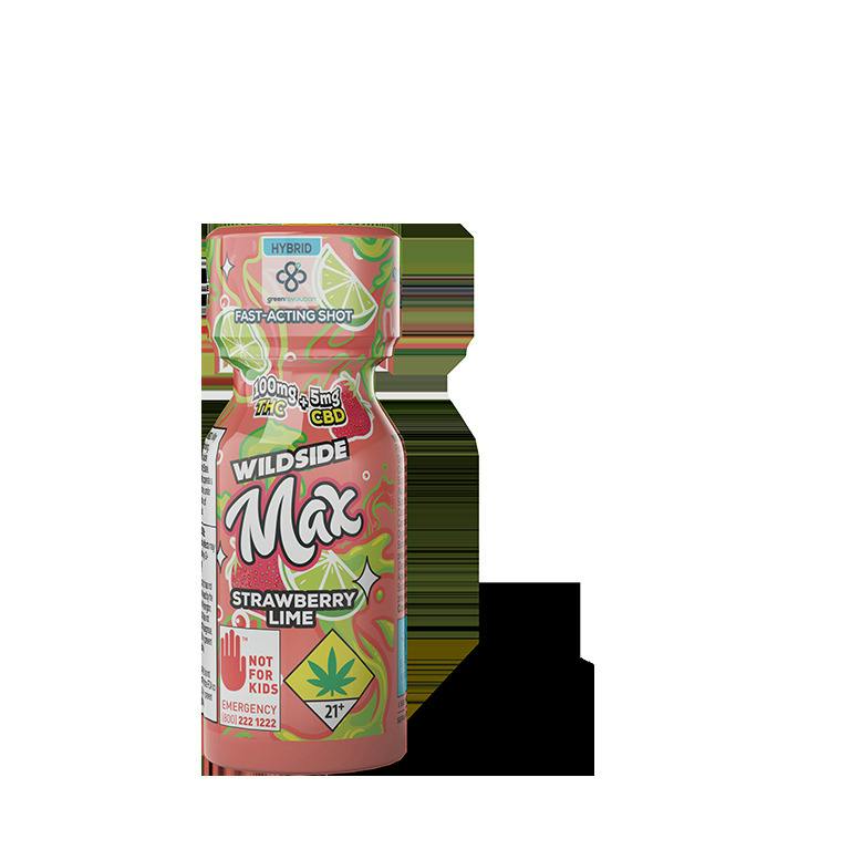 Strawberry Lime Wildside Max Shot [100 mg THC + 5mg CBD] (DOH)