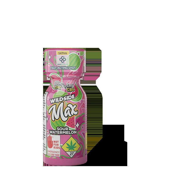 Sour Watermelon Wildside Max Shot [100mg THC + 5mg CBG] (DOH)