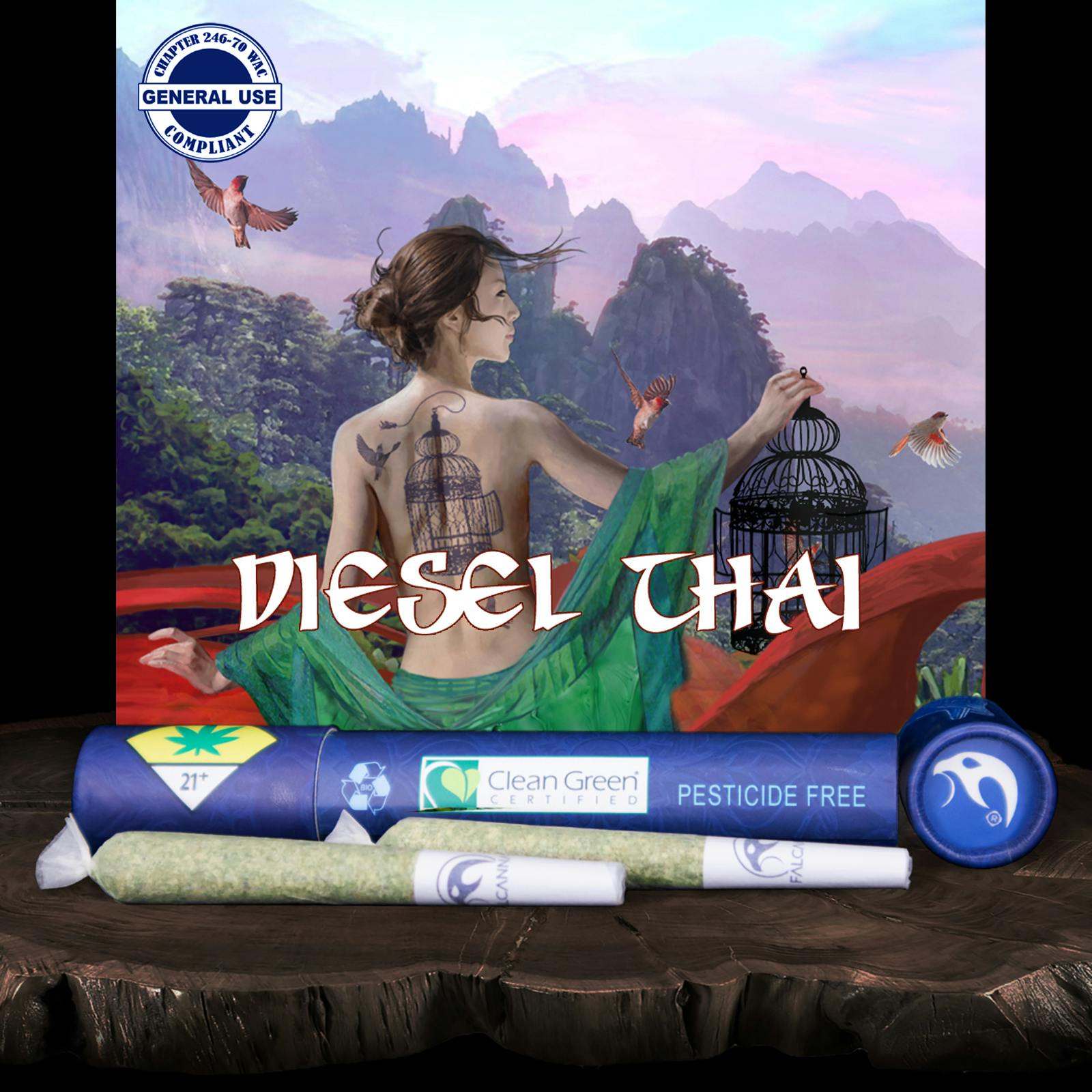 Diesel Thai Pre-Roll 2-pack | 1.2g (DOH)