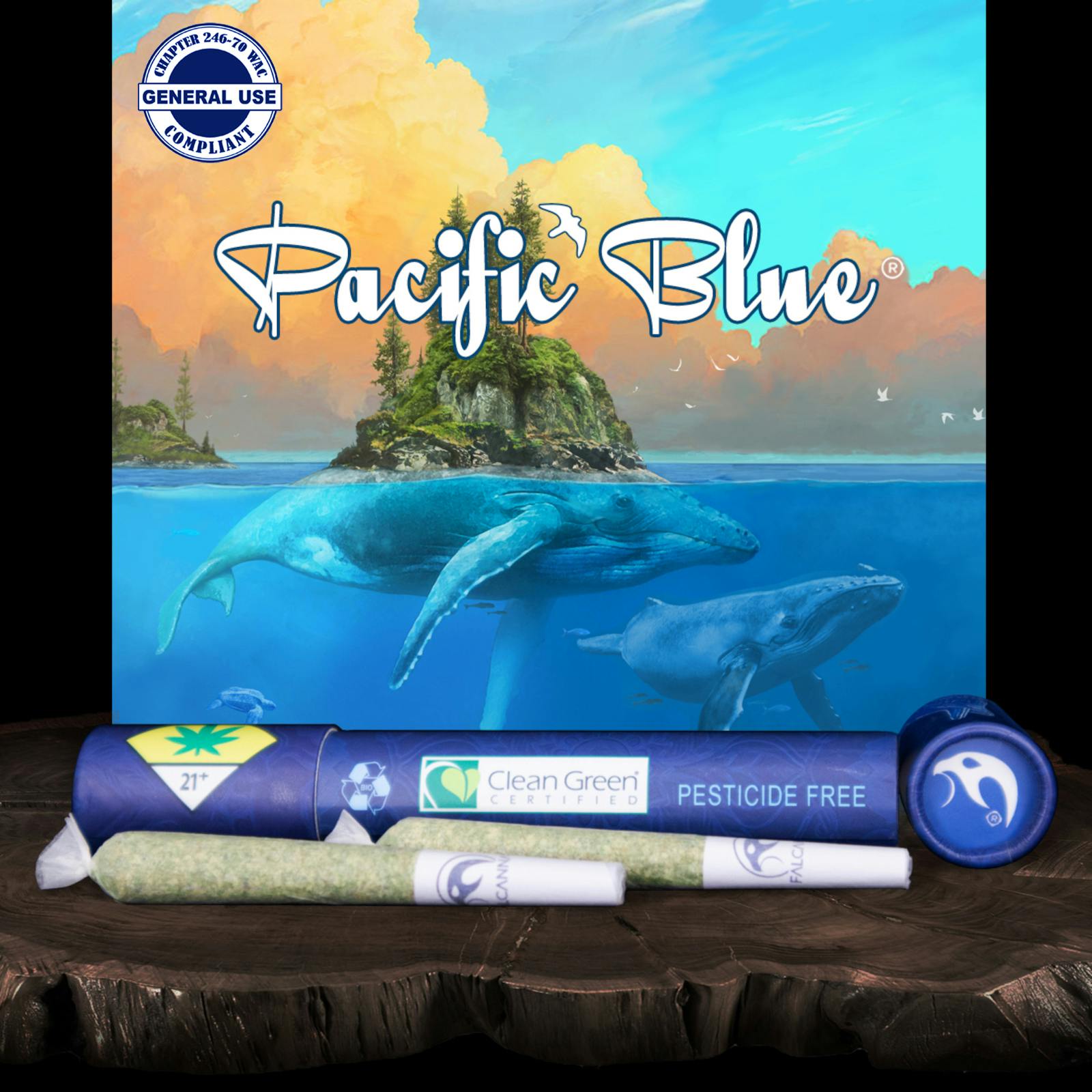 Pacific Blue Pre-Roll 2-pack | 1.2g (DOH)