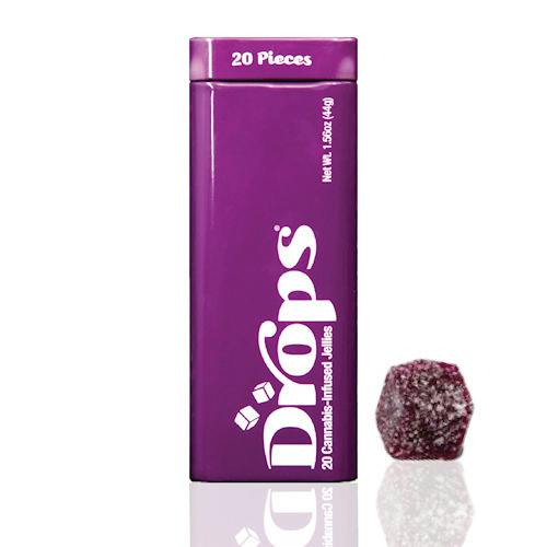 (2:1 CBD Heavy) Blackberry / Papaya Punch - Drops - Rosin Gummies - 20 Pack - Edible - 100mg (DOH)
