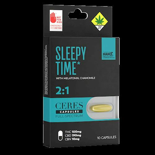 Sleepy Time 2:1 CBD Capsules 10-pack | 300mg (DOH)