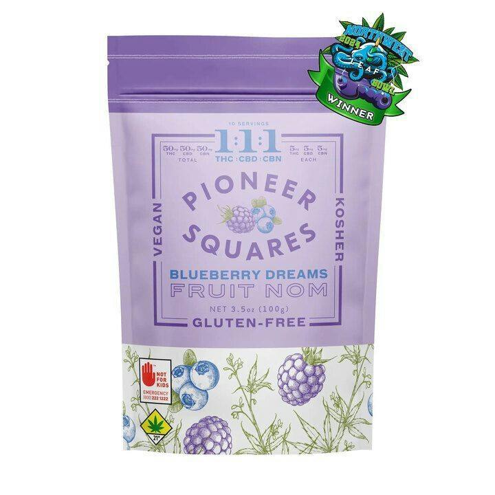 1:1:1 Gummies Blueberry Dreams [10pk] (50mg THC/50mg CBD/50mg CBN) (DOH)
