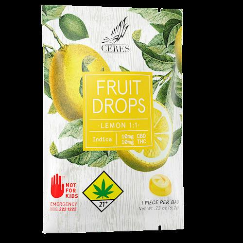 Lemon 1:1 CBD Indica Fruit Drop