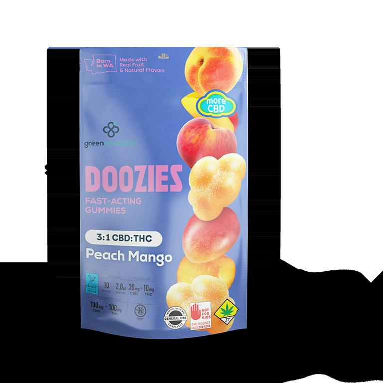 Peach Mango ELEVATE 3:1 CBD Doozies 10-pack | 400mg (DOH)
