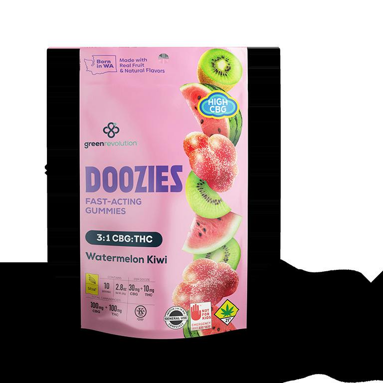 Watermelon Kiwi FLY 3:1 CBG Doozies 10-pack | 400mg (DOH)