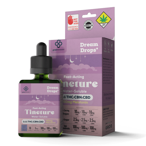ETE Tincture Dream Drops 1:1:1 CBD+CBN