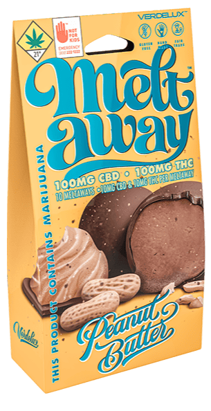 Meltaway Chocolate Covered Peanut Butter 1:1 Truffles 10-pack Edibles Verdelux | 200mg (DOH)