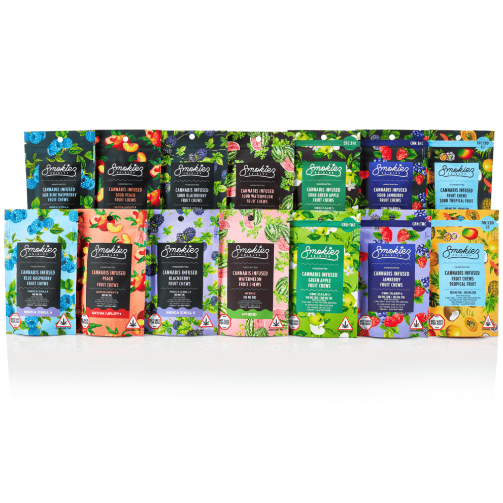 PNW Smokiez Fruit Chews Tropical 1:1 CBD