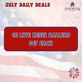 *July 4g Live Resin Baller Jars - $47