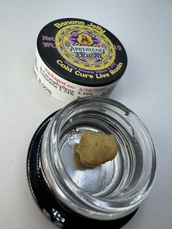 Banana Jelly Live Hash Rosin - Indica 1g