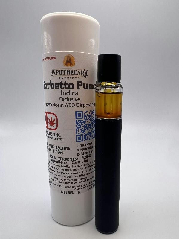 Sorbetto Punch Live Hash Rosin AIO - Indica 1g