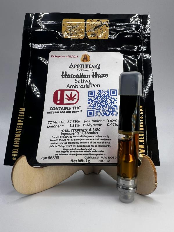 Hawaiian Haze Live Resin Ambrosia Pen - Sativa 1g