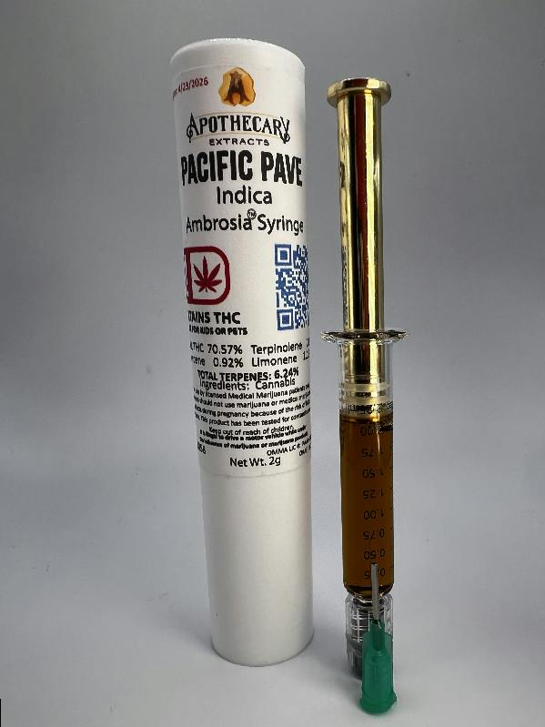 Pacific Pave Live Resin Ambrosia Syringe - Indica 2g