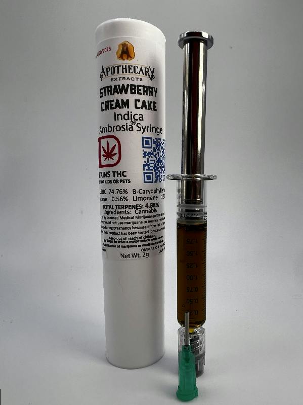 Strawberry Cream Cake Live Resin Ambrosia Syringe - Indica 2g