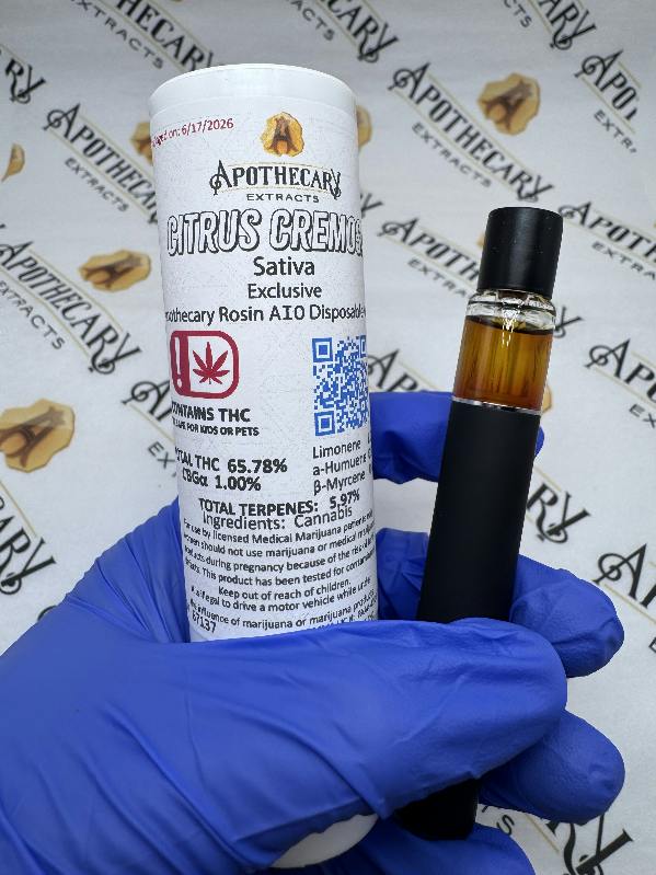 Citrus Cremosa Live Hash Rosin AIO - Sativa 1g