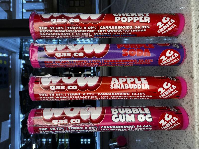 WOW - Cherry Popper - 2G Hash Oil/Diamond/Kief Infused Joint - Indica