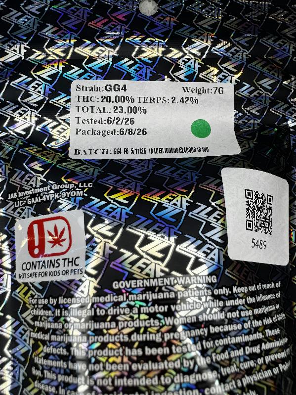 7 Leaf GG4 Tier 1 Flower - Indica 7g
