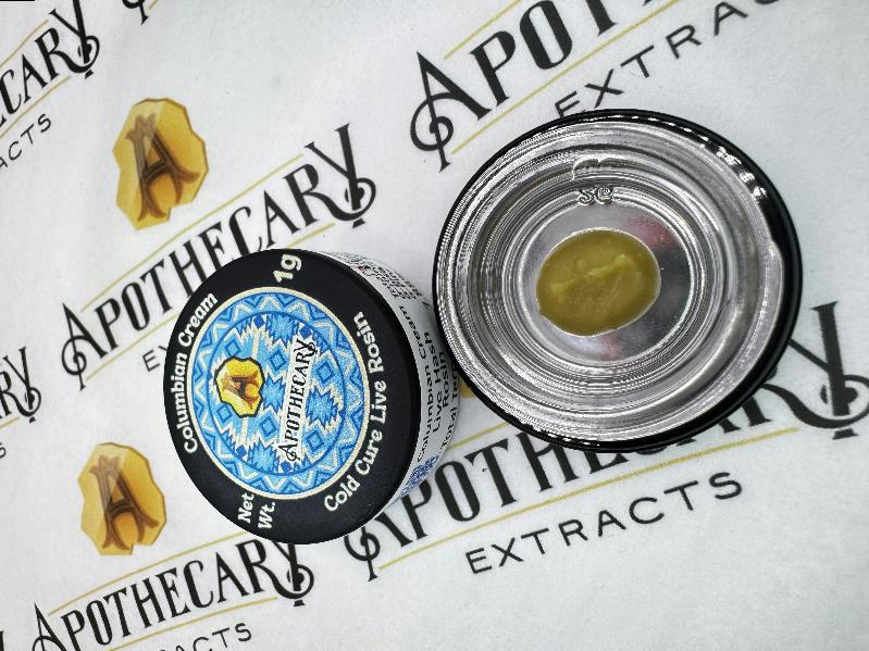 Columbian Cream Live Hash Rosin - Sativa 1g