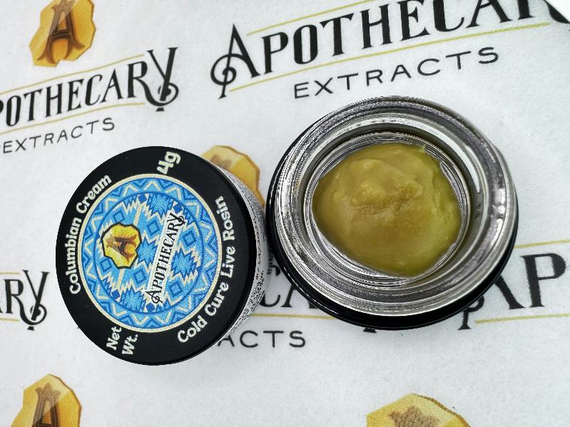 Columbian Cream Live Hash Rosin - Sativa 4g