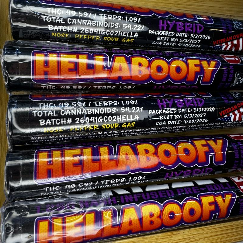 GRIZZLY - Hellaboofy - 1.2g Infused Joint - Hybrid