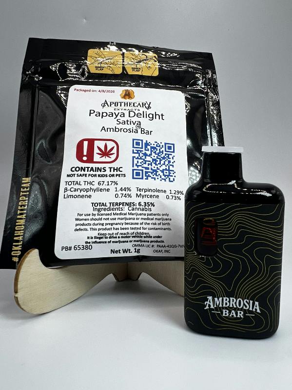 Papaya Delight Live Resin Ambrosia Bar - Sativa 1g