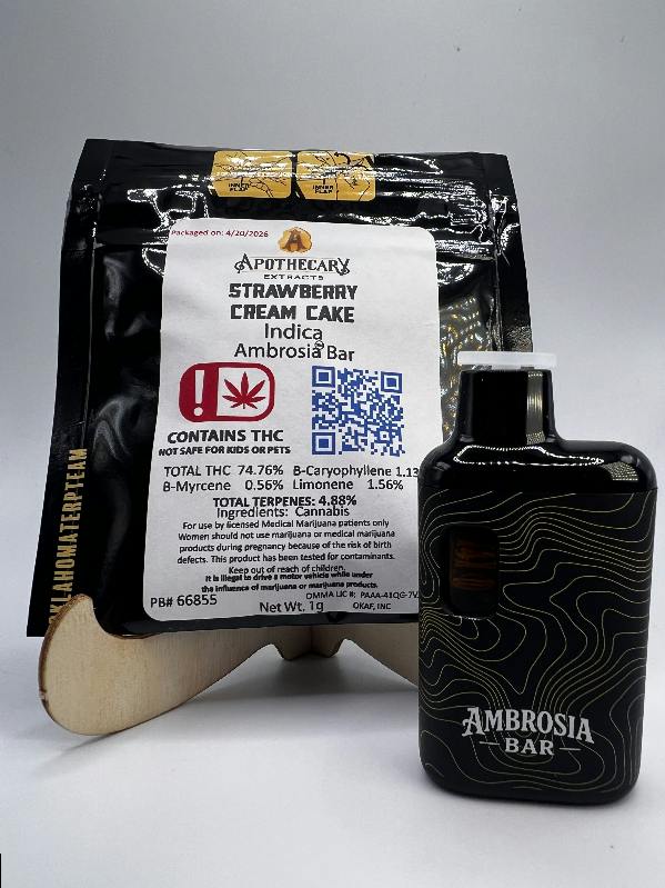 Strawberry Cream Cake Live Resin Ambrosia Bar - Indica 1g
