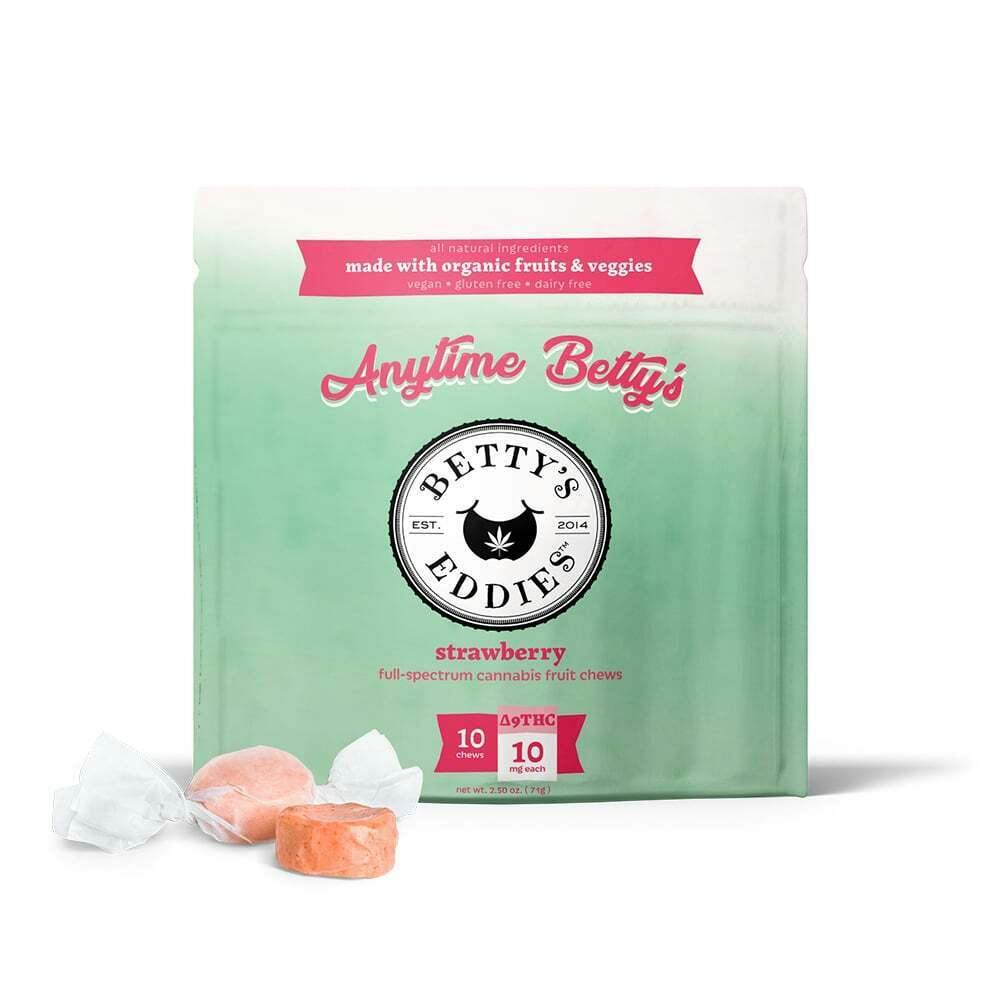 Betty's Eddies Strawberry 100mg Taffy