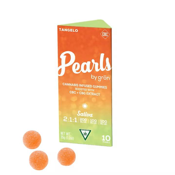 Gron - Pearls Tangelo 2:1:1 THC:CBC:CBG Gummies 200mg