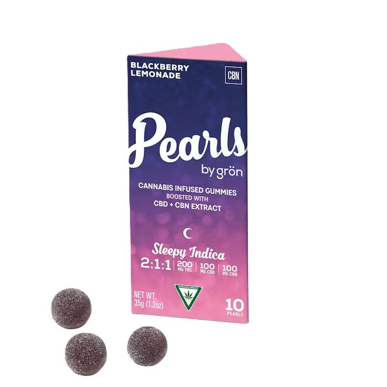 Gron - Pearls Blackberry Lemonade 2:1:1 THC:CBD:CBN Gummies 200mg