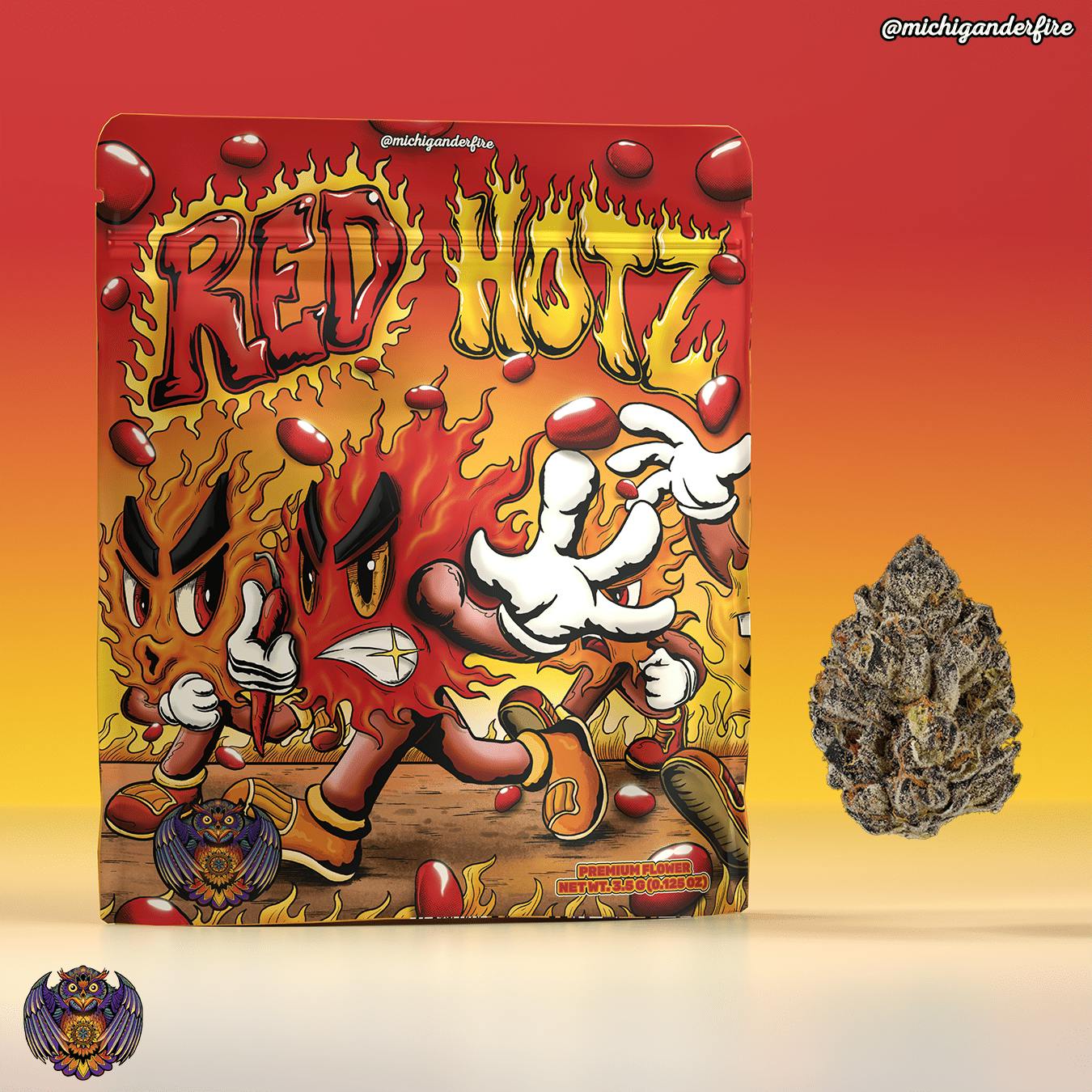 Michigander Fire - Red Hotz 3.5g cannabis product