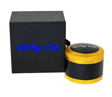 4 Piece Highlight Grinder - 2.5" Gold