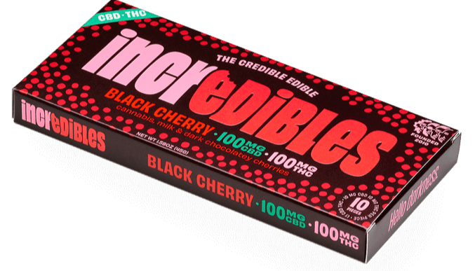 Incredibles | Black Cherry | 1:1 100mg Bar