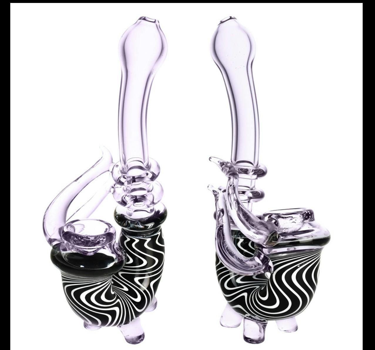 Bronco Distribution | psychedelic Black & White Bubbler