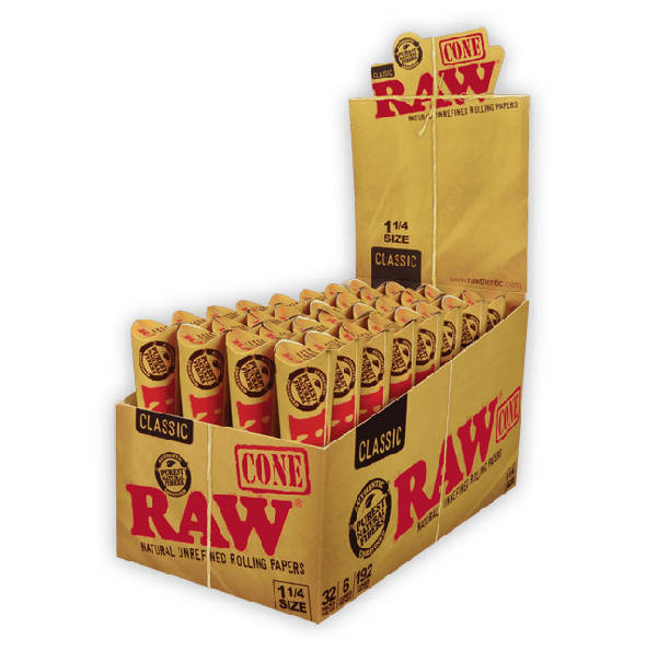 RAW Classic Pre-Rolled Cones 1 1/4 6PK