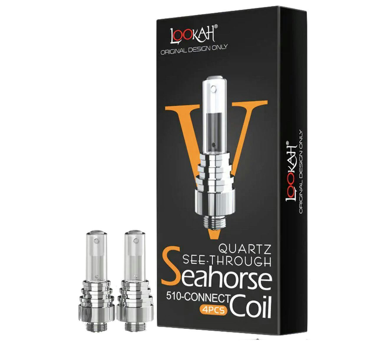 Steep Slope - Quartz See-Through Seahorse Coil