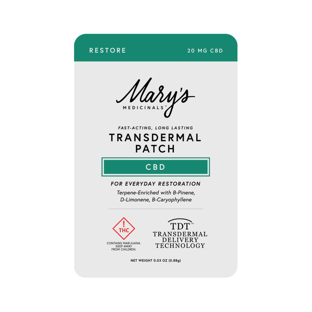 Mary's Medicinals Transdermal Patches CBD - 20 mg at Bobby Brown Best Buds