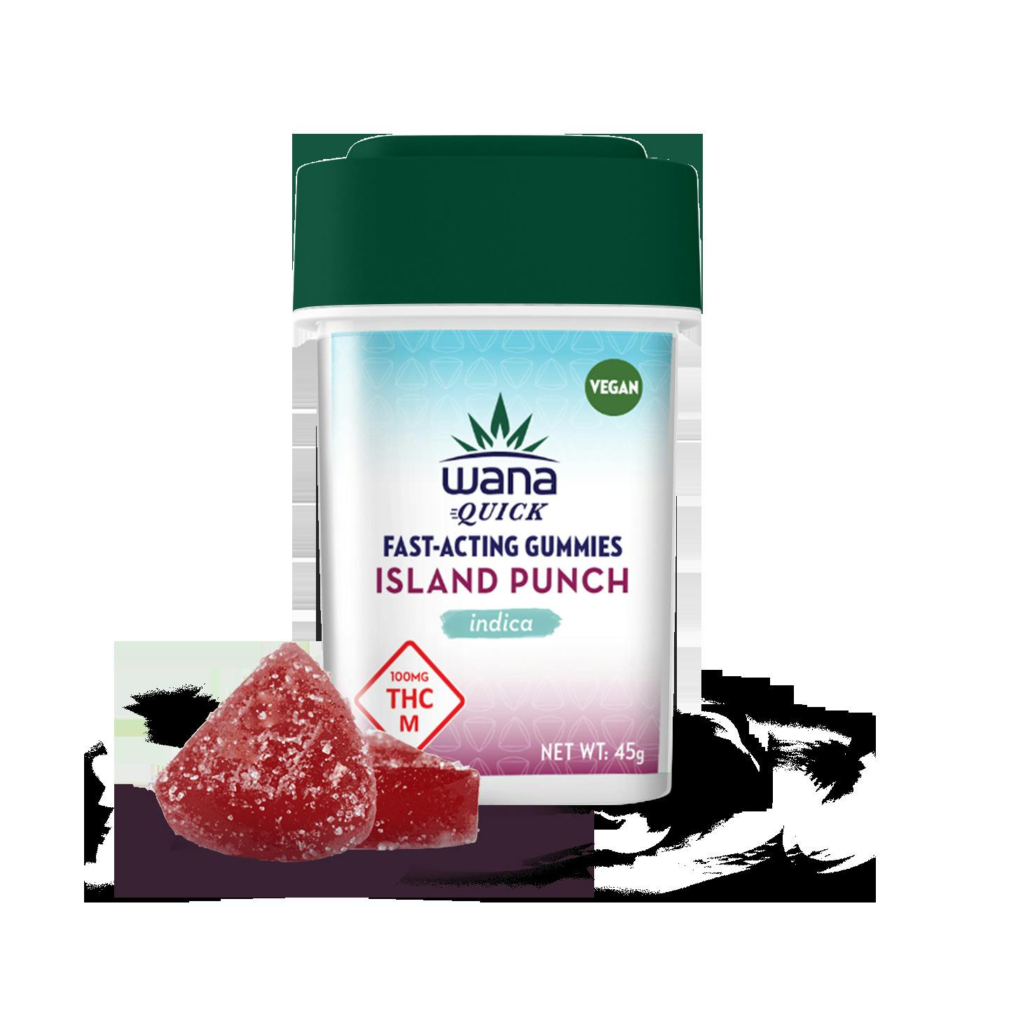 Wana - Gummies Quick - Island Punch - Indica - 300mg THC