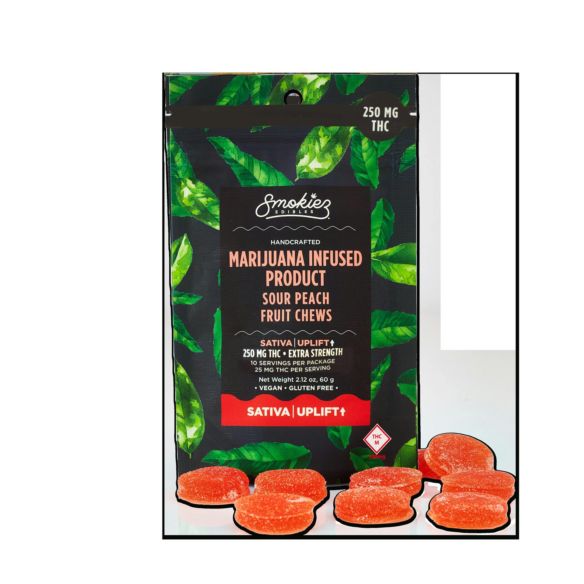 Smokiez - Gummies - Sweet Peach - Sativa - 250mg THC