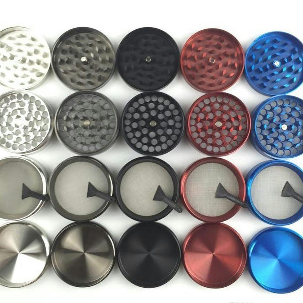Zinc 4pc 63mm Grinder - Assorted Colors