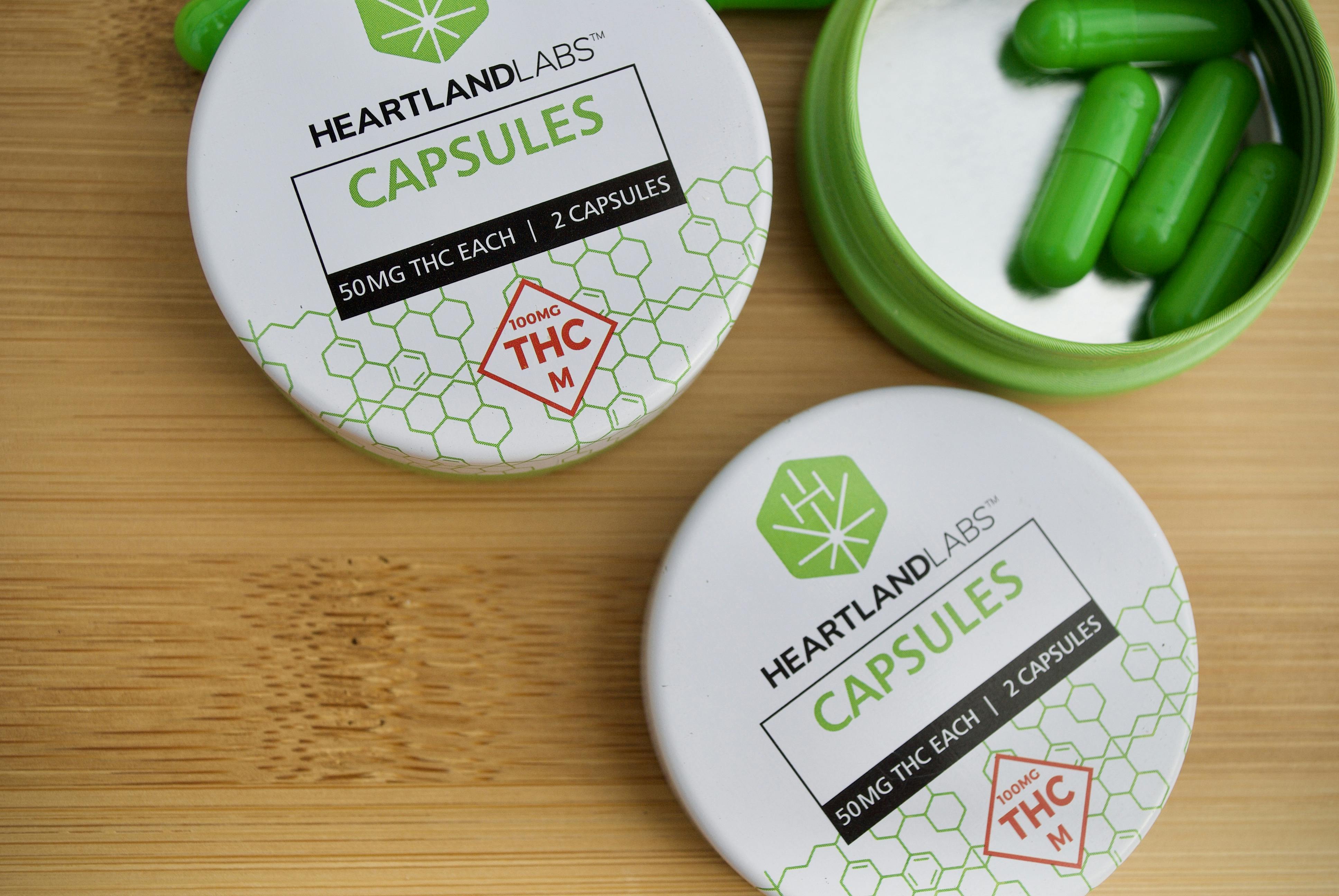 Heartland Labs - Capsules - Hybrid - 5-Ct 20mg - 100mg THC