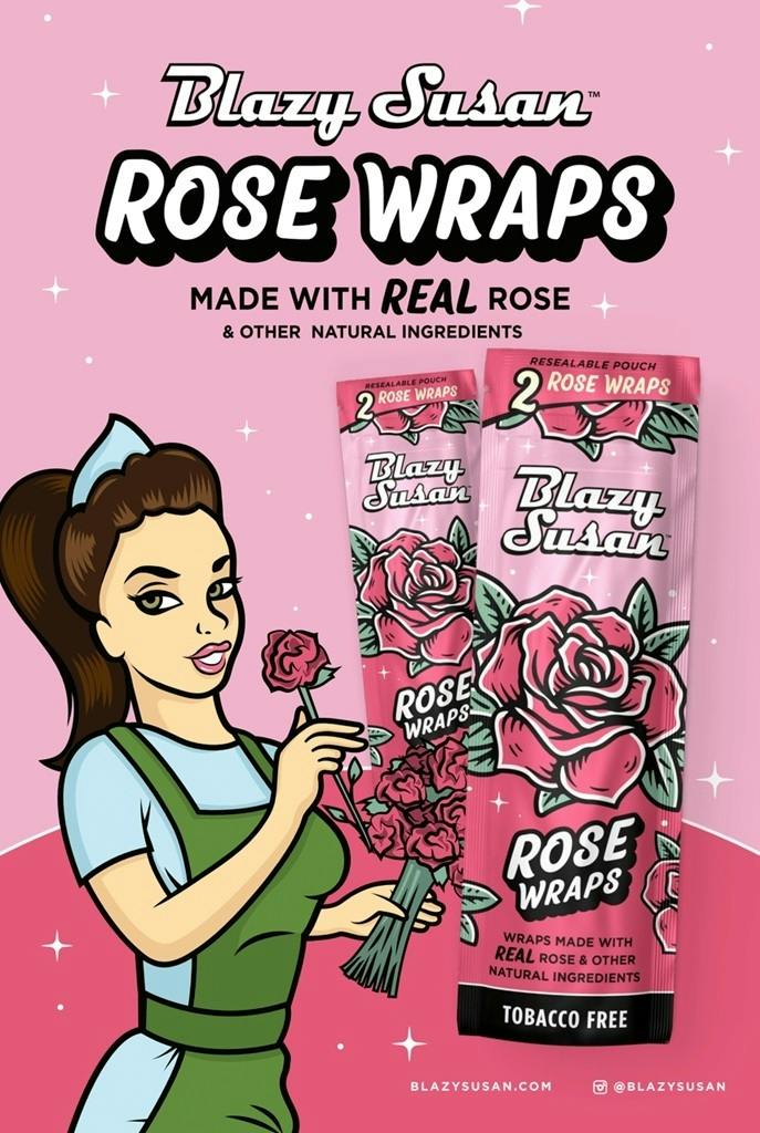 Blazy Susan - Wraps - Rose - 2 pk