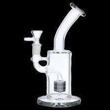 9" Frosted Bent Neck Recycler Water Pipe