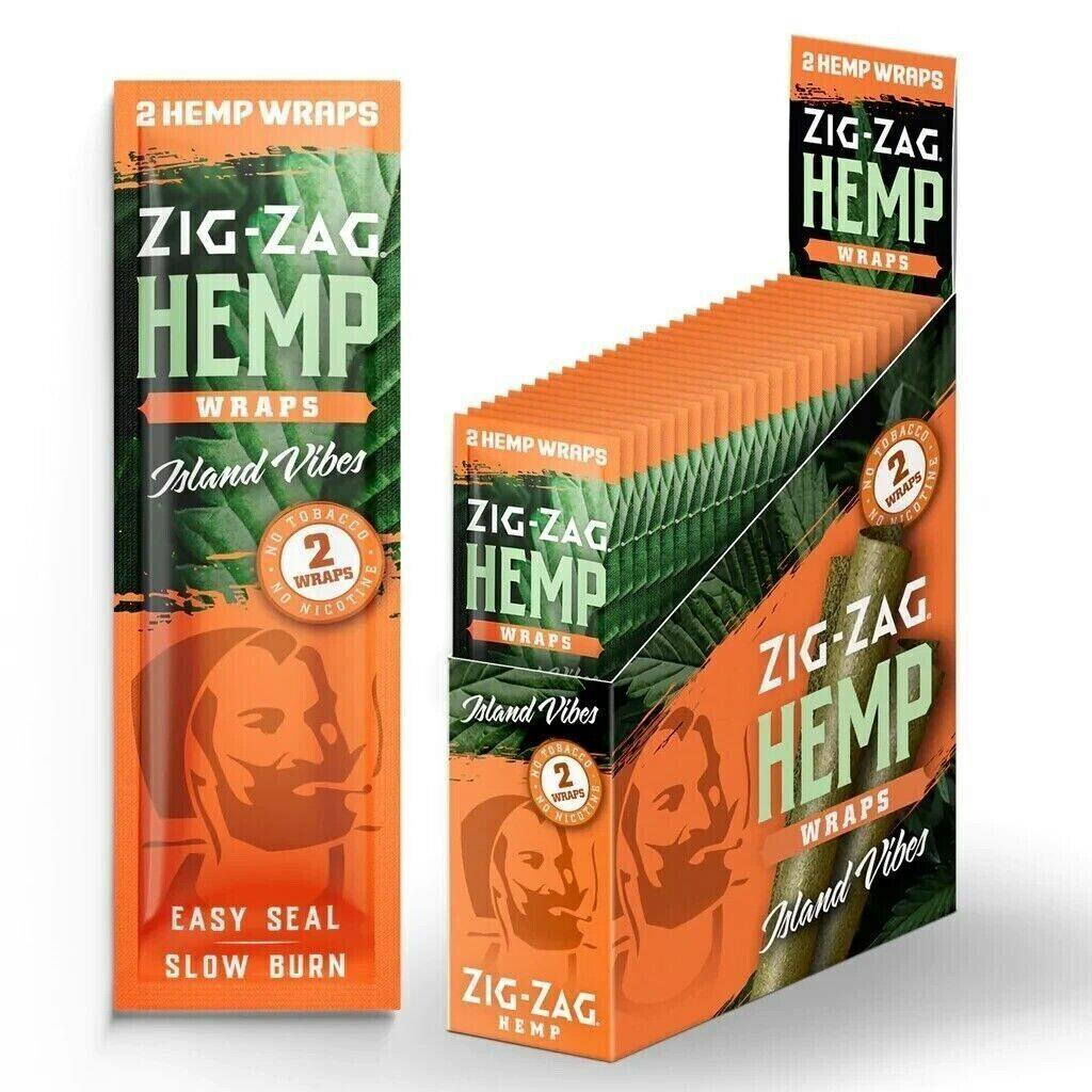Zig Zag Island Vibes Hemp Wraps 2pk