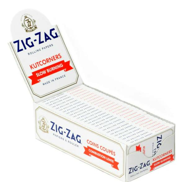 Zig Zag Single Wide Papers - Kutcorners Slow Burning Rolling Papers