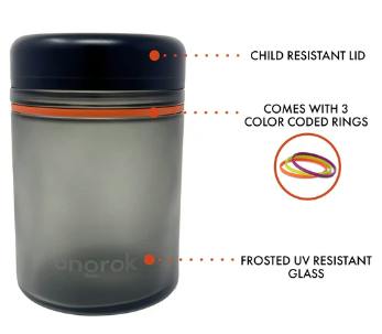 Ongrok Child Proof Storage Jar - 500ml : 1 oz.